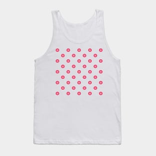 Cute pink circle pattern Tank Top
